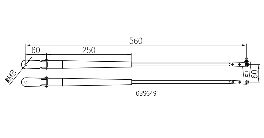 GBSG48 小型雙桿刮臂