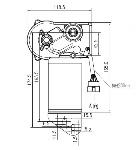 ZD2850叉裝機頂刮電機（內(nèi)置連桿）